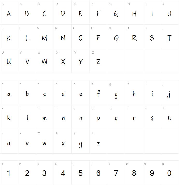 crosswordBelle字体