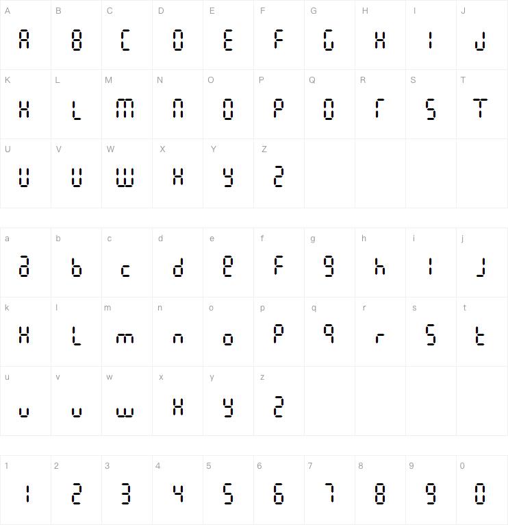 Crudely Calculated字体