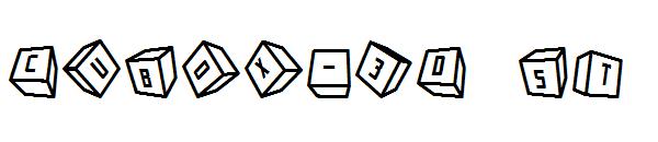Cubox-3D ST字体