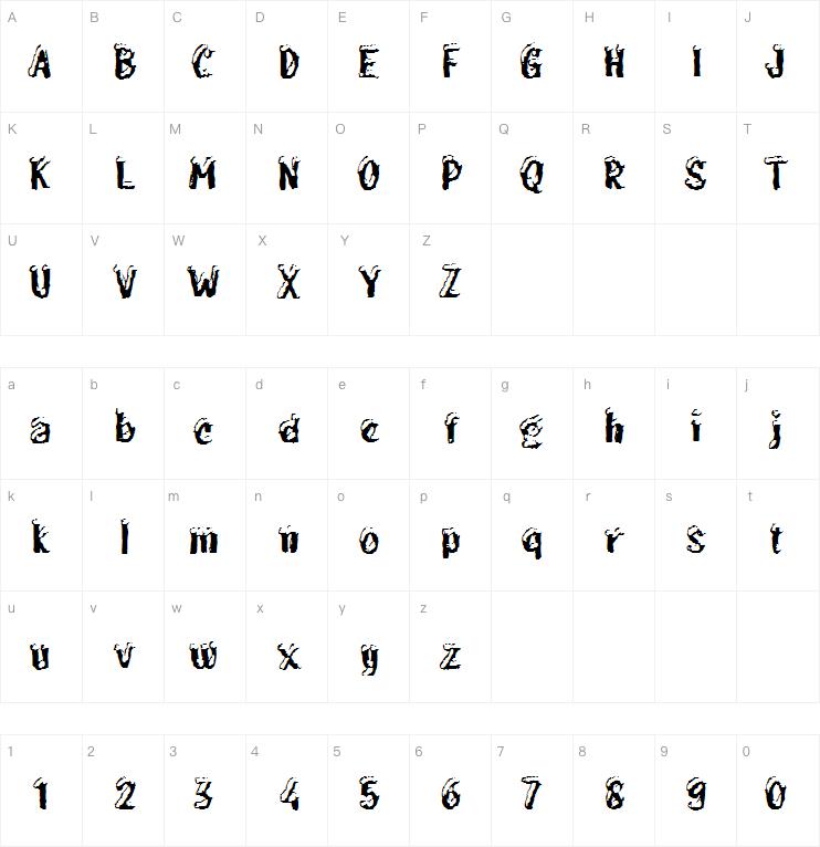 c Cuci Salju字体