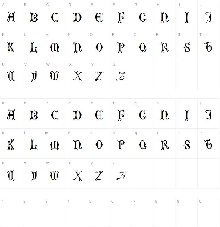 Curled Serif字体