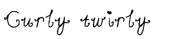 Curly twirly字体