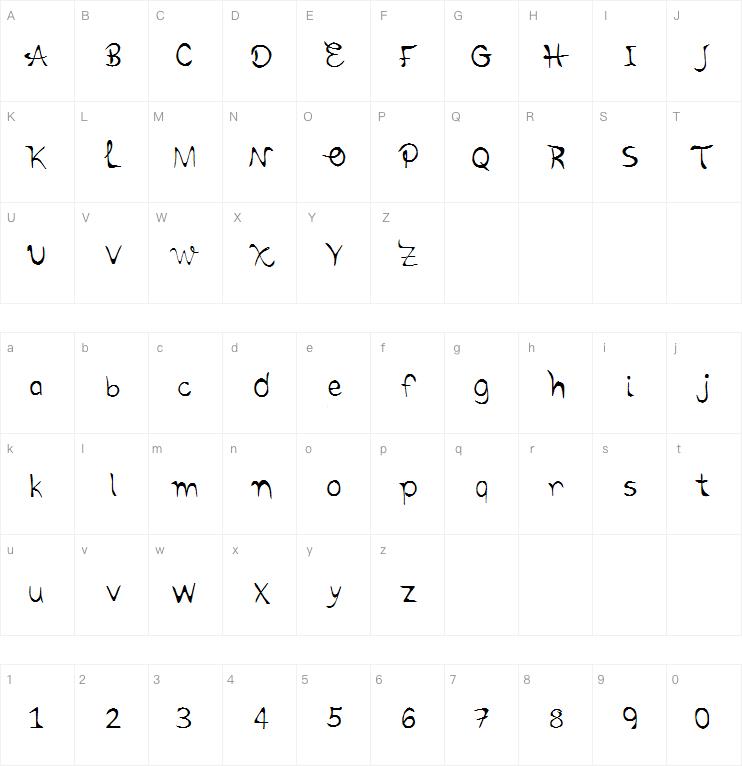 Cursivehandwriting字体
