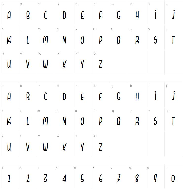 Curvy Thins字体