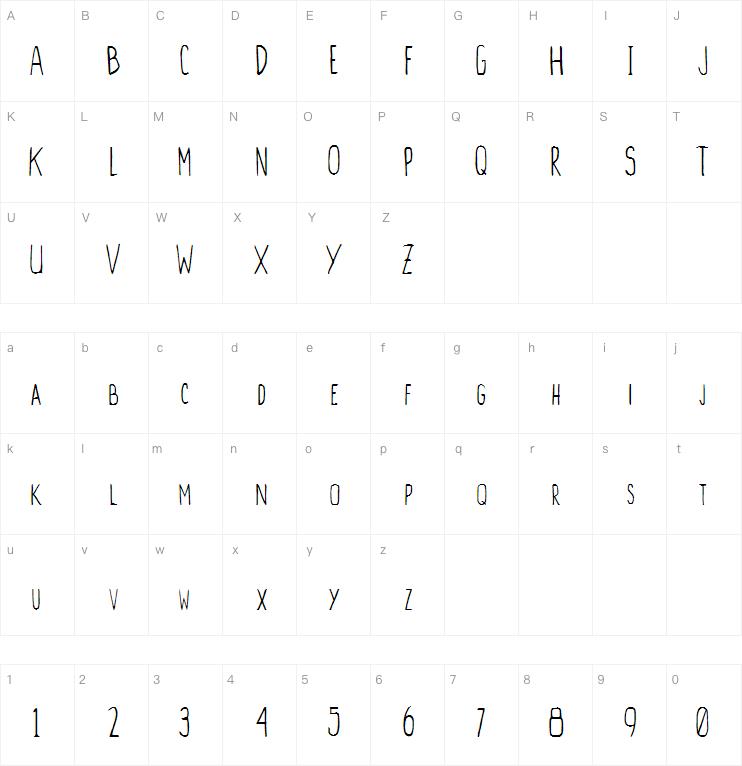 CygnusHand Square-Caps字体