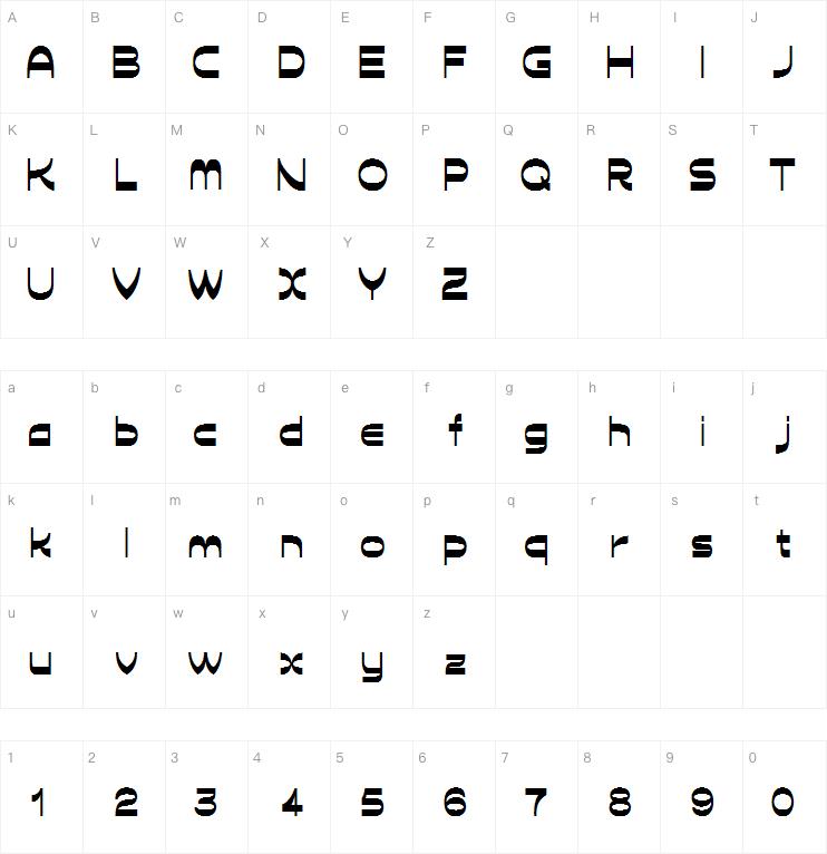 D3 Calligraphism字体