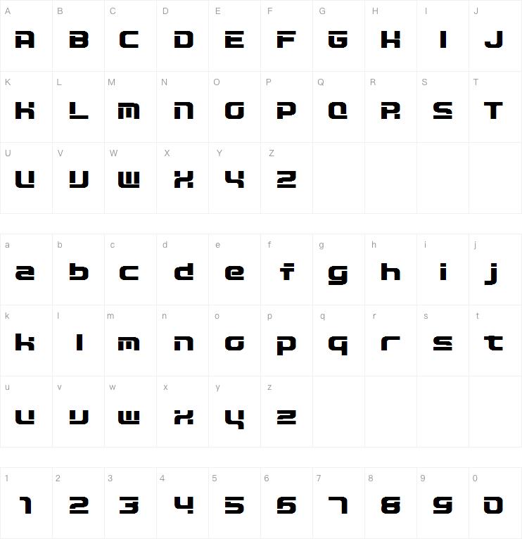 D3 Circuitism字体