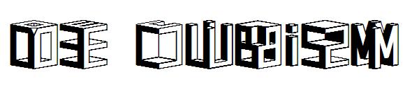 D3 Cubism字体