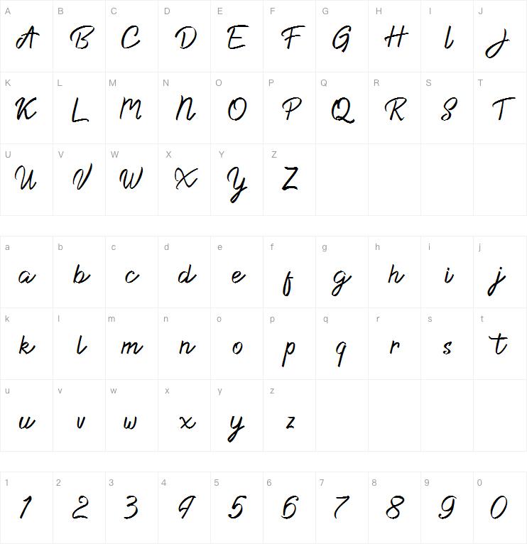 Dacilla Script字体