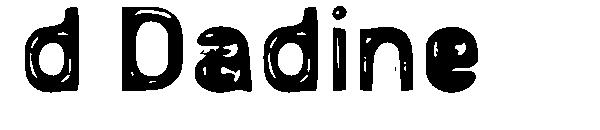 d Dadine字体