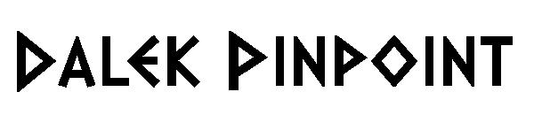 Dalek Pinpoint字体