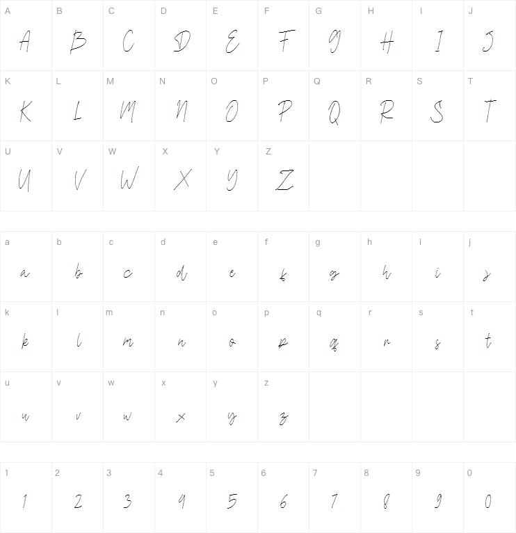 Daltana Handwriting字体