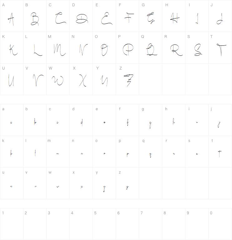 Dalton White字体