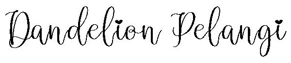 Dandelion Pelangi字体