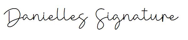 Danielles Signature字体