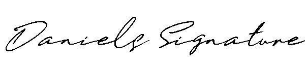 Daniels Signature字体