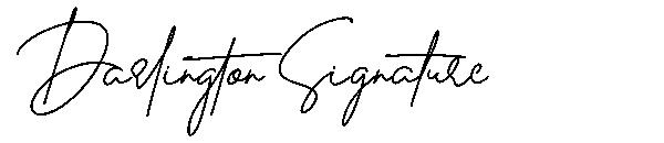 Darlington Signature字体