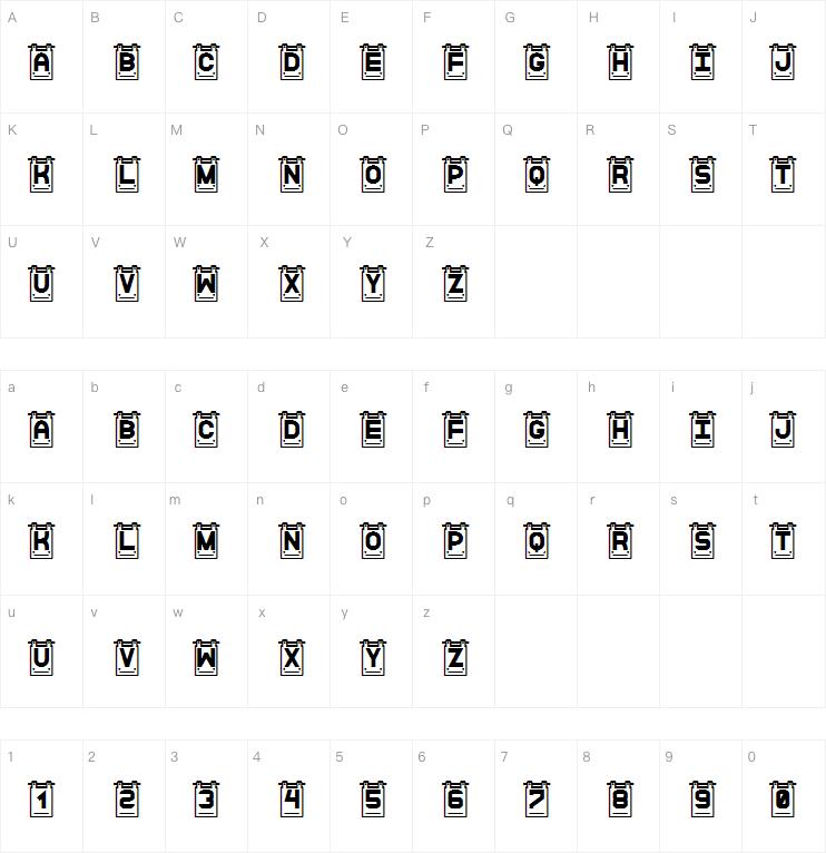 Data Cards St字体