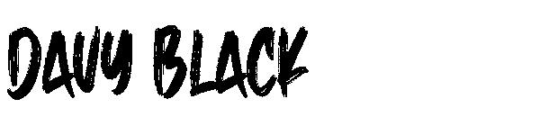 Davy Black字体