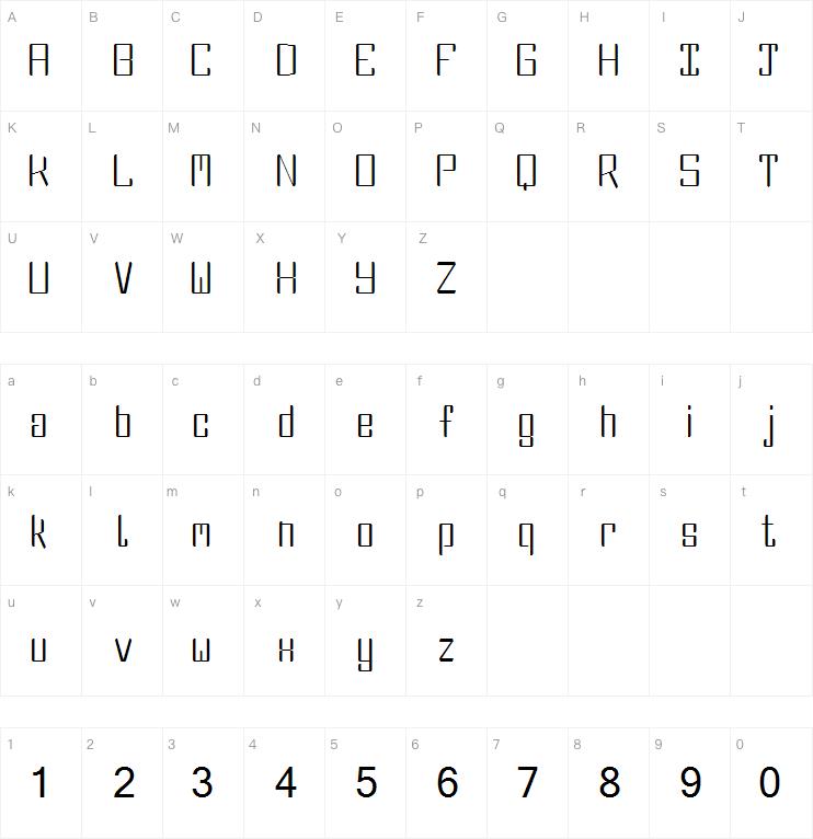 DBE Fluorine字体