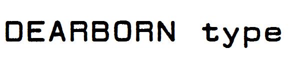 DEARBORN type字体