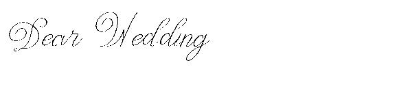 Dear Wedding字体