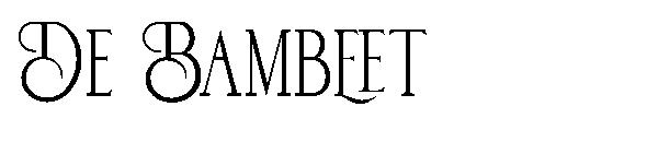 De Bambeet字体