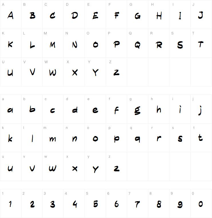 d Decak字体