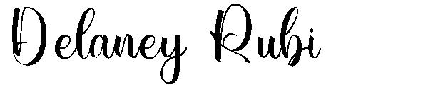Delaney Rubi字体