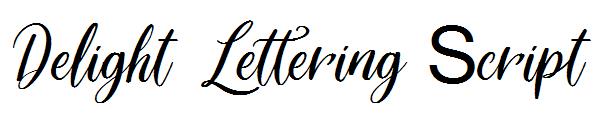 Delight Lettering Script字体
