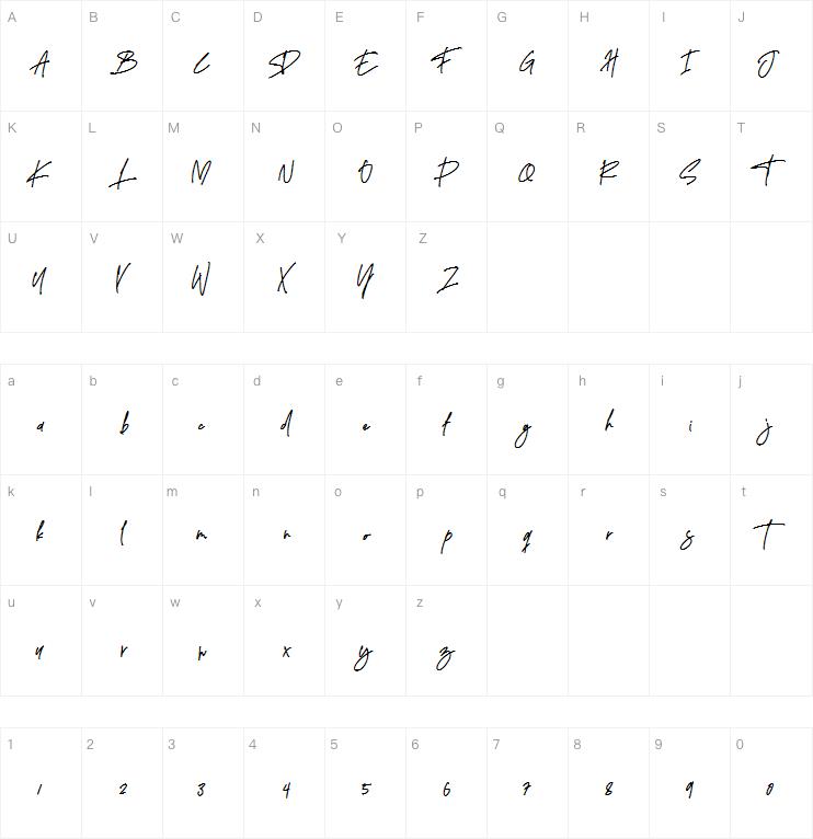 Delistha Signature字体