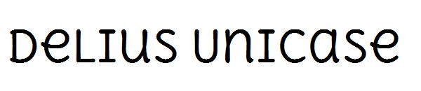 Delius Unicase字体