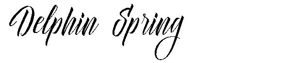 Delphin Spring字体