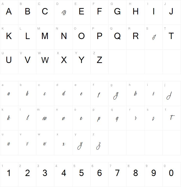 Delphin Spring字体