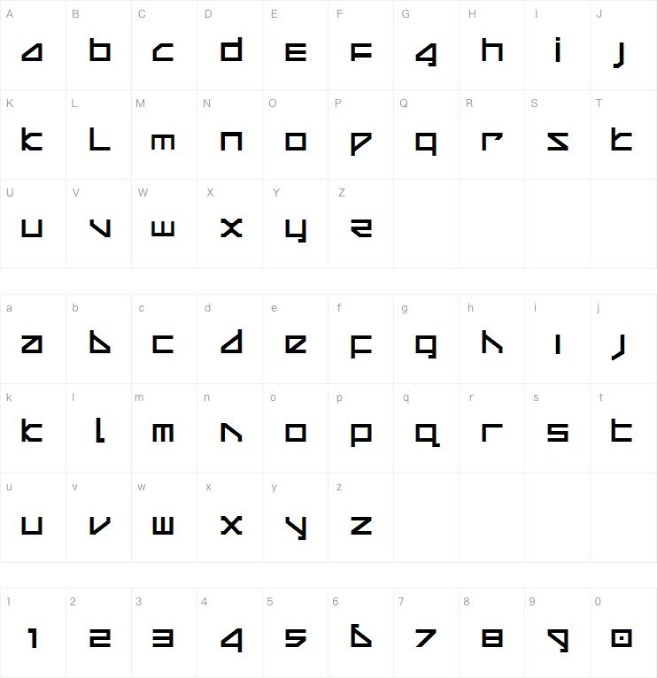 Delta Ray字体