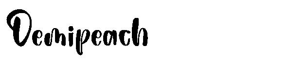 Demipeach字体