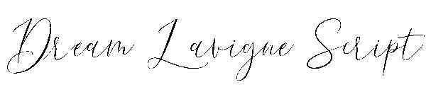 Dream Lavigne Script字体