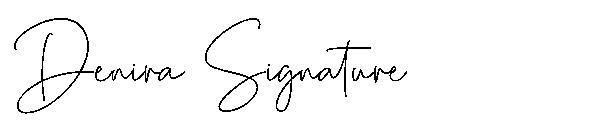 Denira Signature字体