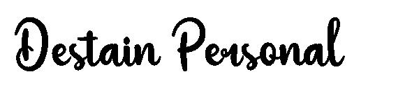 Destain Personal字体