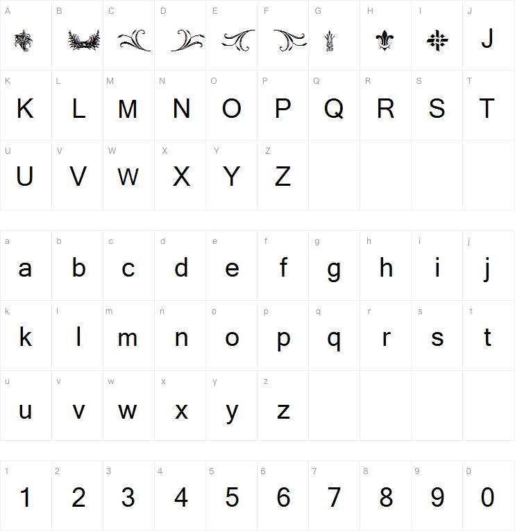 Destiny's Decorative Dings字体