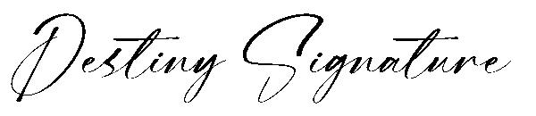 Destiny Signature字体