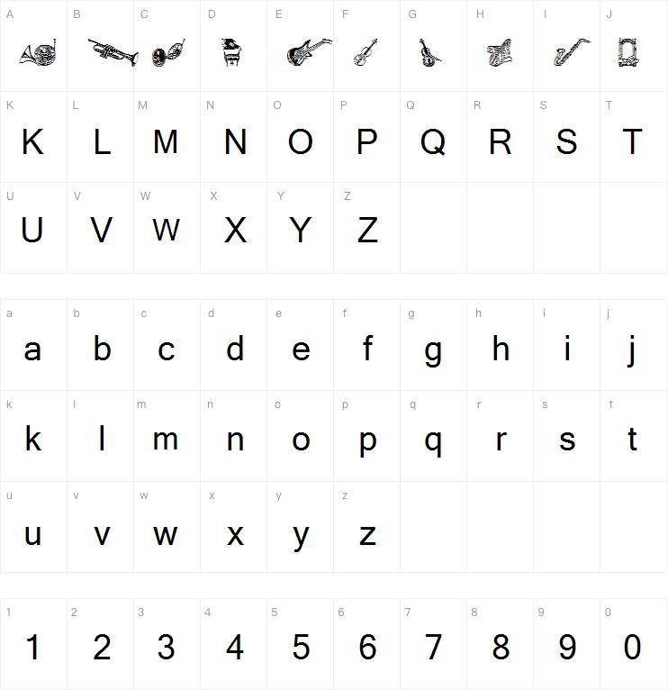 Destiny's Music Dings字体