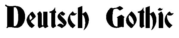 Deutsch Gothic字体