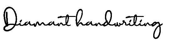 Diamant handwriting