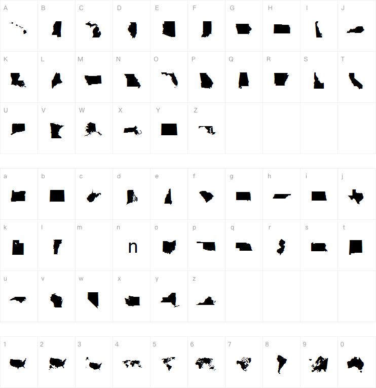 DingMaps字体