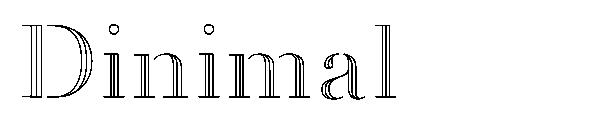 Dinimal 字体