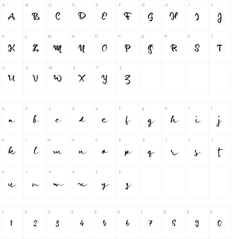 d Dipun Signature字体