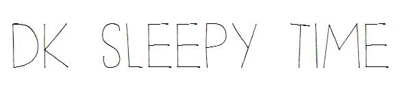 DK Sleepy Time字体