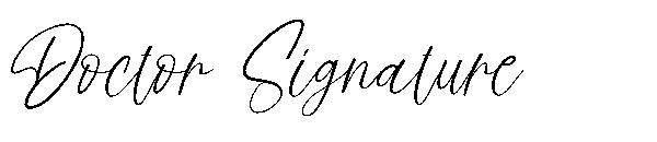 Doctor Signature字体