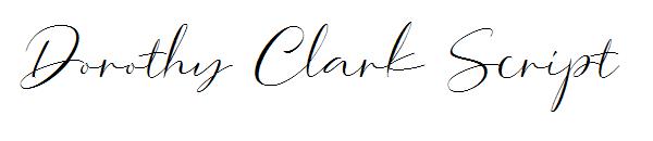 Dorothy Clark Script字体